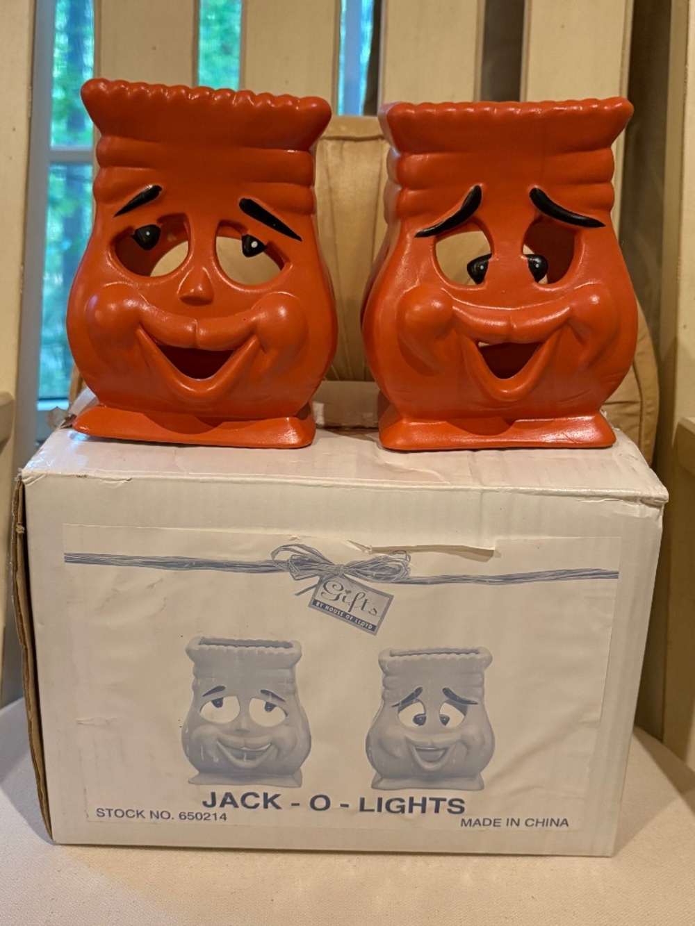 Vintage Jack-O-Lights Halloween Candle Holders by House of Lloyd - Picture 2 of 9